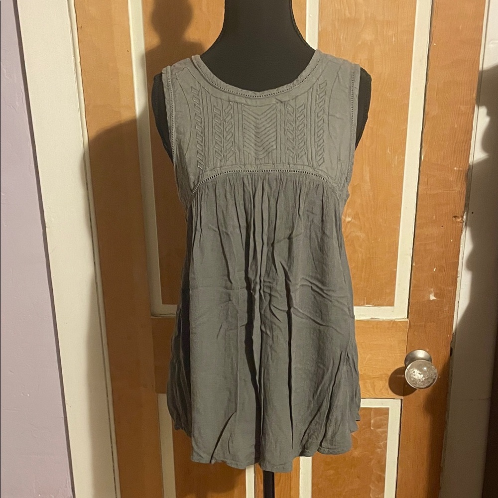 Green Japna Sleeveless Women's Tunic - M